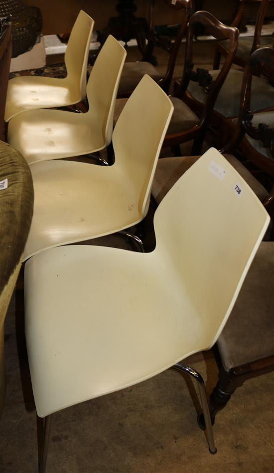 4 chairs by Viga Magistretti